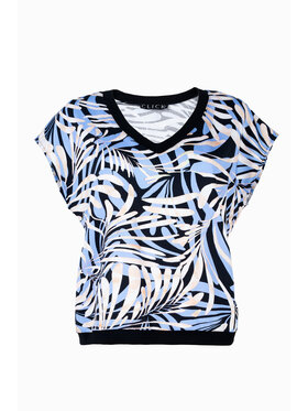 CLICK CLICK Bluzka 10-6899 Niebieski Loose Fit