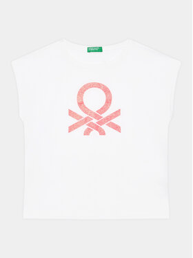 United Colors Of Benetton United Colors Of Benetton T-shirt 3I1XC10C0 Bijela Regular Fit