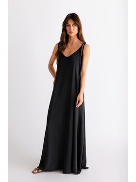 STONE SKIRTS STONE SKIRTS Sukienka letnia Marina Czarny Regular Fit