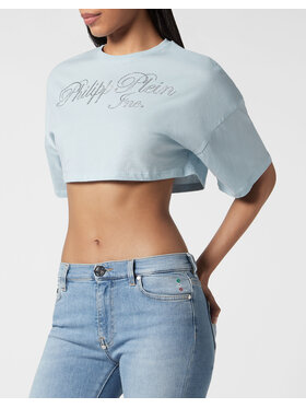 PHILIPP PLEIN PHILIPP PLEIN T-Shirt 9913 Světle modrá Regular Fit