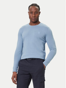 BOSS BOSS Longsleeve Tacks 50512111 Albastru celest Regular Fit