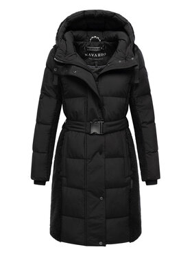 Navahoo Navahoo Kurtka zimowa Funkelteddy Czarny Regular Fit