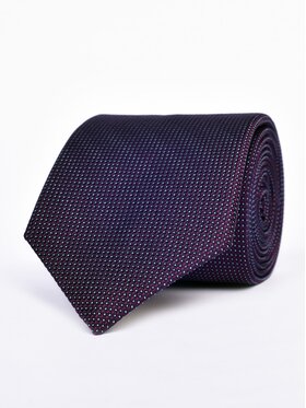 ELSNER ELSNER Krawat JEDWAB ŻAKARD A1010 Fioletowy