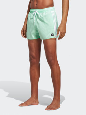 adidas adidas Plavecké šortky 3-Stripes CLX Swim Shorts HT4370 Zelená Regular Fit