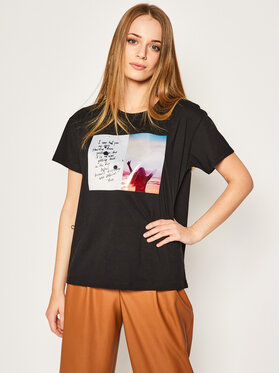 My Twin My Twin T-shirt 201TT2505 Crna Regular Fit