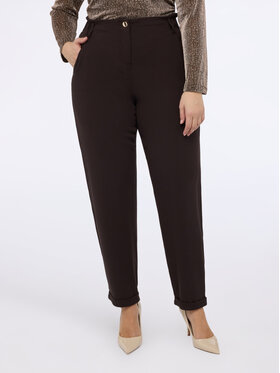 Fiorella Rubino Fiorella Rubino Pantaloni di tessuto P705T005140N022 Marrone Regular Fit