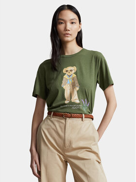 Polo Ralph Lauren Polo Ralph Lauren T-Shirt Prov Bear T 211924292001 Zielony Regular Fit