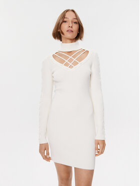 Guess Guess Плетена рокля W3BK0W Z2YJ2 Бежов Bodycon Fit
