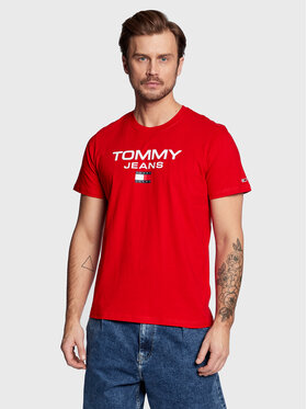 Tommy Jeans Tommy Jeans Tričko Entry DM0DM15682 Červená Regular Fit