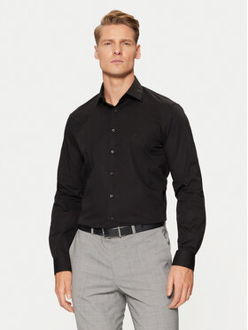 Calvin Klein Calvin Klein Cămașă Poplin Stretch Regular Shirt K10K109509 Negru Slim Fit
