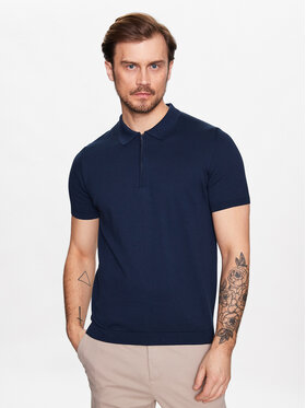 Oscar Jacobson Oscar Jacobson Polo Otto 6802 3918 Granatowy Regular Fit