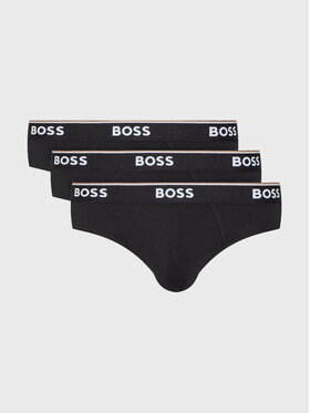 Boss Boss Komplet 3 par slipów Power 50475273 Czarny