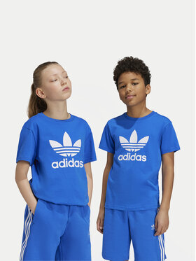 adidas adidas Marškinėliai adicolor Trefoil IY7425 Mėlyna Regular Fit