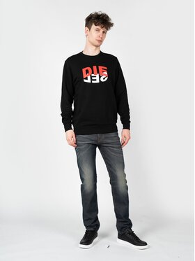 Diesel Diesel Bluza A00809-0IAJH-9XX Czarny Regular Fit