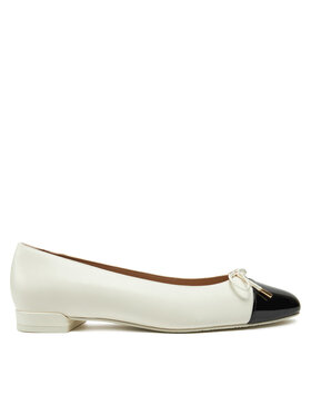 Stuart Weitzman Stuart Weitzman Balerinke Sleek Bow Flat SG888 Écru