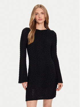 Guess Guess Sukienka dzianinowa W5BK83 Z0192 Czarny Regular Fit