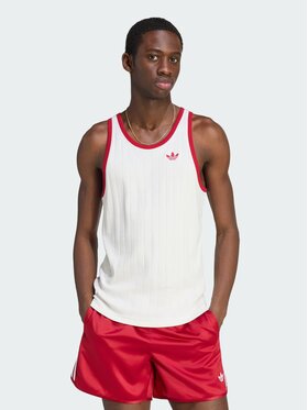 adidas adidas Tank top 165410 Biały Slim Fit
