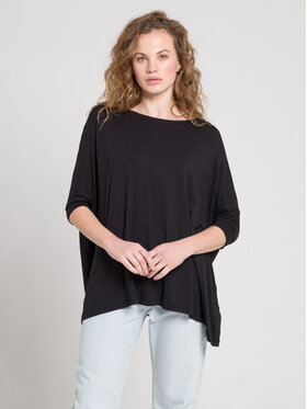 Cross Jeans Cross Jeans T-Shirt 55925-020 Czarny Oversize