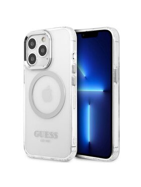 Guess Guess Etui na telefon iPhone 13 Pro Max Srebrny