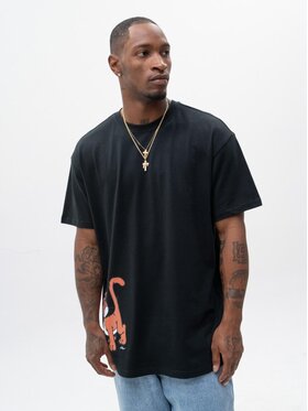 Smerfy Smerfy T-Shirt 119804 Czarny Oversize