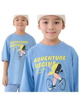 4F 4F T-Shirt 4FJASAW24TTSHM2596-32S Granatowy Oversize