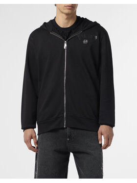 PHILIPP PLEIN PHILIPP PLEIN Mikina 25955 Čierna Athletic Fit