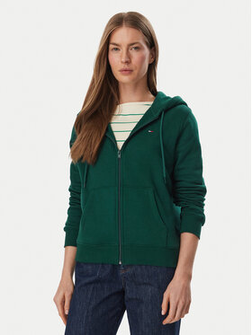 Tommy Jeans Tommy Jeans Majica dugih rukava Flag DW0DW19729 Tamno zelena Regular Fit