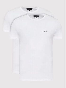Versace Versace 2-dielna súprava tričiek Intimo AU04023 Biela Slim Fit