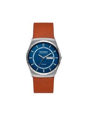 Skagen Skagen Zegarek Melbye Titanium SKW6906 Brązowy