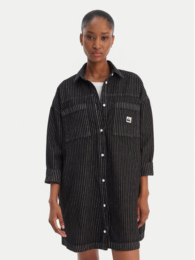 Quiksilver Quiksilver Košeľové šaty Iced Age EQWWD03120 Sivá Oversize