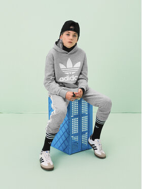 adidas adidas Sporta bikses Trefoil 3-Stripes GD2705 Pelēks Regular Fit
