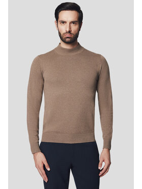 Lancerto Lancerto Sweter Svein SW073224000077 Beżowy Regular Fit