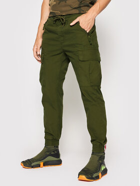Alpha Industries Alpha Industries Jogger nohavice Ripstop 116201 Zelená Tapered Fit