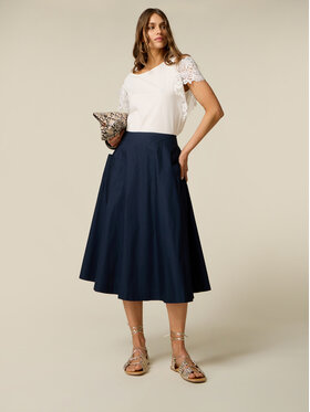 Oltre Oltre Gonna midi 1001J000295N034 Blu Regular Fit