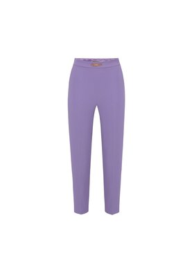 Elisabetta Franchi Elisabetta Franchi Текстилни панталони PA-027-41E2-V280 Виолетов Regular Fit
