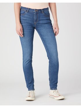 Wrangler Wrangler Jeansy SKINNY Niebieski Skinny Fit