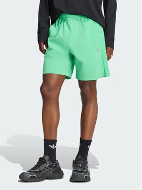 adidas adidas Szorty materiałowe 163192 Zielony Regular Fit