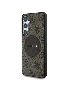 Guess Guess Etui na telefon 4G Round Patch Classic Logo Brązowy