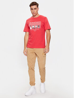 Jack&Jones Majica 12246605 Rdeča Standard Fit