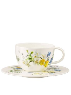 Rosenthal Rosenthal Filiżanka ze spodkiem Alpejski Ogród Biały