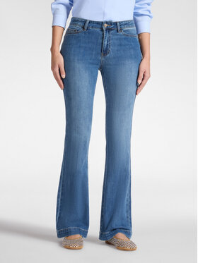 Elena Mirò Elena Mirò Jeansy P530P000412N024 Niebieski Flare Fit