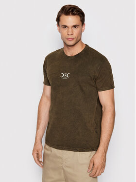 Kaotiko Kaotiko T-Shirt Brightness AJ048-03-G002 Braun Regular Fit