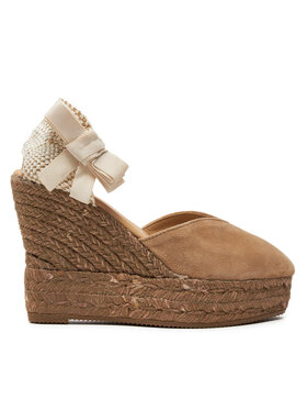 Manebi Manebi Espadrilky Hamptons Heart-Shaped Wedge Espadrilles W 1.6 WH Béžová