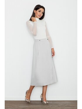 FIGL FIGL Spódnica M554 Szary Regular Fit