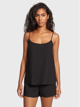 Calvin Klein Underwear Calvin Klein Underwear Koszulka piżamowa 000QS6849E Czarny Regular Fit