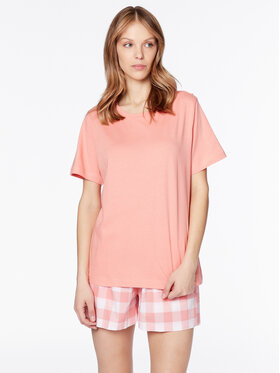 Seidensticker Seidensticker Пижама Short Pajama Set Розов Straight Fit