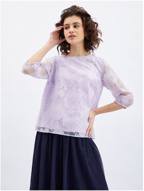 Orsay Orsay Bluzka 631032432000__38 Fioletowy Regular Fit
