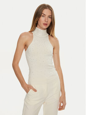 Marciano Guess Marciano Guess Bluză cu gât 4BGR37 5439Z Écru Regular Fit