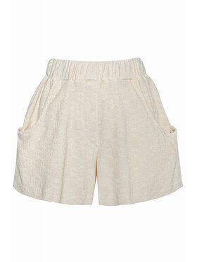 Magda Matyja Magda Matyja Szorty materiałowe Mauritius Bottom Butter Beżowy Oversize