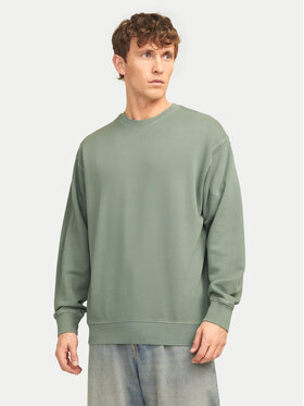 Jack&Jones Jack&Jones Džemperis ar kapuci Charge 12268273 Zaļš Loose Fit